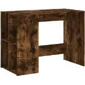 vidaXL Bureau chêne fumé 102x50x75 cm bois composite