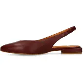 Manfield Escarpins à bride arrière rouge