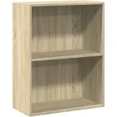 vidaXL Bibliothèque à 2 niveaux chêne sonoma bois d'ingénierie