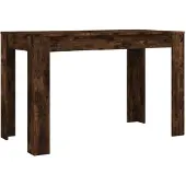 vidaXL Table de salle à manger chêne fumé 120x60x76 cm bois composite