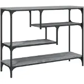 vidaXL Table console sonoma gris 100x30x75 cm bois d'ingénierie