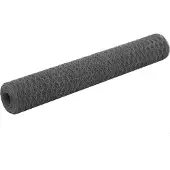 vidaXL Clôture en fil de fer acier avec revêtement PVC 25x1 m Gris