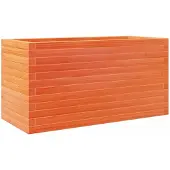 vidaXL Jardinière cire marron 90x40x45,5 cm bois de pin massif