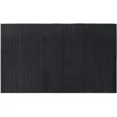 vidaXL Tapis rectangulaire noir 60x100 cm bambou