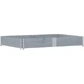 vidaXL -Boîte de planification 150x100 cm gris pin fixe