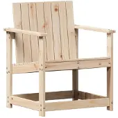 vidaXL Chaise de jardin 62x56x77 cm pin massif