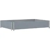 vidaXL Jardinière gris 120x80 cm bois massif de pin
