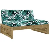 vidaXL Canapé central 120x80 cm Bois de pin imprégné