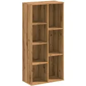 vidaXL Bibliothèque chêne artisanal 50x25x105 cm bois d'ingénierie