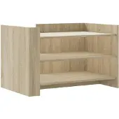 vidaXL Table basse chêne Sonoma 80x50x50 cm bois composite