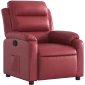 vidaXL Fauteuil relax vin rouge similicuir