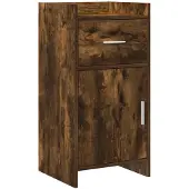 vidaXL Buffet en chêne fumé, 40 x 36 x 80 cm, aggloméré