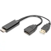 Digitus Ak-330101-002-s Displayport To Hdmi Cable 20 Cm Argenté