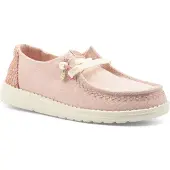 HeyDude Femmes, Baskets, Wendy Break Surf Jersey, Rose, Pink, (37)
