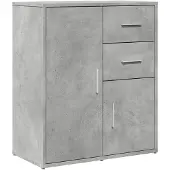vidaXL Sideboards 2 pcs. Gris béton 60x31x70 cm Bois composite