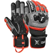 Reusch Gants de sport 'Worldcup Warrior GS' gris / rouge