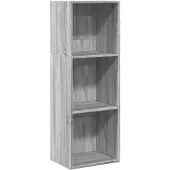 vidaXL Bibliothèque sonoma gris 40x30x114 cm bois d'ingénierie