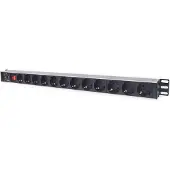 Intellinet 714044 Steckdosenleiste 12fach 1.6m Anschlussk. schw.