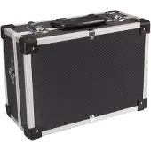 Perel Mallette à outils en aluminium - 320 X 230 X 155 Mm - 11,4 L - Noir