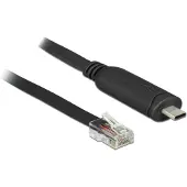 DeLOCK 63912 câble Série Noir 2 m USB Type-C RJ45