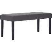 vidaXL 281309 Bench 106 cm Grey Faux Leather