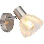 Globo Lampe murale Zachery nickel