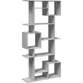 vidaXL Bibliothèque sonoma gris 92x29x188 cm bois d'ingénierie