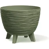 Prosperplast Flowerpot Furu, plastic, Ø 23.6 cm, green (23.60 x 19.50 cm)