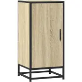 vidaXL Sideboard chêne Sonoma 35,5x35x76 cm bois composite et métal