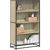 vidaXL Bibliothèque chêne sonoma 80,5x35x139 cm bois d'ingénierie