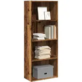 vidaXL Bibliothèque vieux bois 60x30x152 cm bois d'ingénierie
