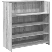 vidaXL Comptoir de réception Gris Sonoma 100x50x103,5 cm Bois composite