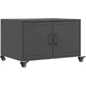 vidaXL Table basse anthracite 68x50x43,5 cm Acier laminé à froid