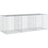 vidaXL Gabion avec couvercle 300x100x100 cm Fer galvanisé