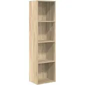 vidaXL Bibliothèque chêne sonoma 40x30x152 cm bois d'ingénierie