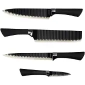 InnovaGoods Set de couteaux Black Shark Swiss-Q Namiutsu 4 pièces