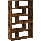 vidaXL Bibliothèque chêne fumé 100x33x156,5 cm bois d'ingénierie