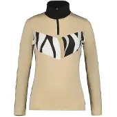 Icepeak Ellery Half Zip Long Sleeve T-shirt Beige 2XL Femme