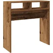 vidaXL Table console vieux bois 78x30x80 cm bois d'ingénierie