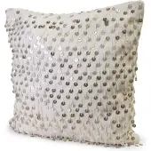 Safaary Coussin décoratif Laila avec paillettes 50 x 50cm