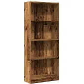 vidaXL Bibliothèque vieux bois 60x24x143 cm bois d'ingénierie