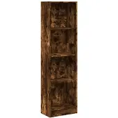 vidaXL Bibliothèque chêne fumé 40x24x176 cm bois d'ingénierie