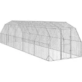 vidaXL Poulailler 2,5x10x2,25 m Acier galvanisé