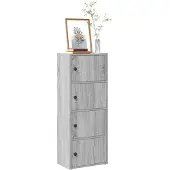 vidaXL Bibliothèque sonoma gris 40x24x102 cm bois d'ingénierie
