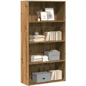 vidaXL Bibliothèque chêne artisanal 80x30x152 cm bois d'ingénierie