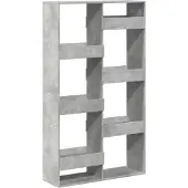 vidaXL Bibliothèque gris béton 100x33x175 cm bois d'ingénierie