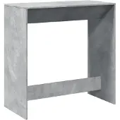 vidaXL Table de bar gris béton 102x50x103,5 cm Bois composite