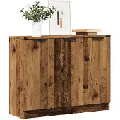 vidaXL Sideboard imitation vieux bois 90,5x30x70 cm Bois composite