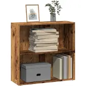 vidaXL Bibliothèque vieux bois 80x30x77 cm bois d'ingénierie