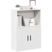 vidaXL Bibliothèque blanc 60x24x85 cm bois d'ingénierie
